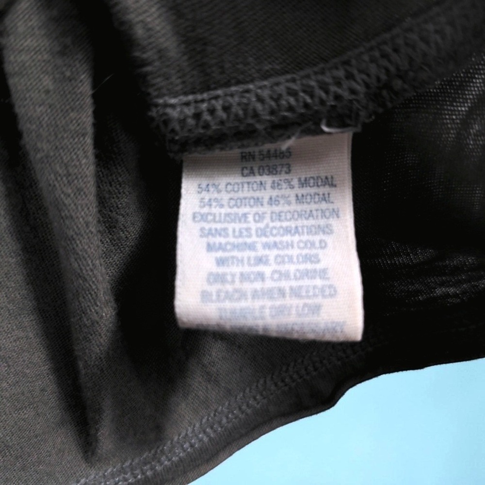 American Eagle Y2K Racerback Tank Top Womens Medium Gray Cotton Modal Ruched - Picture 8 of 12